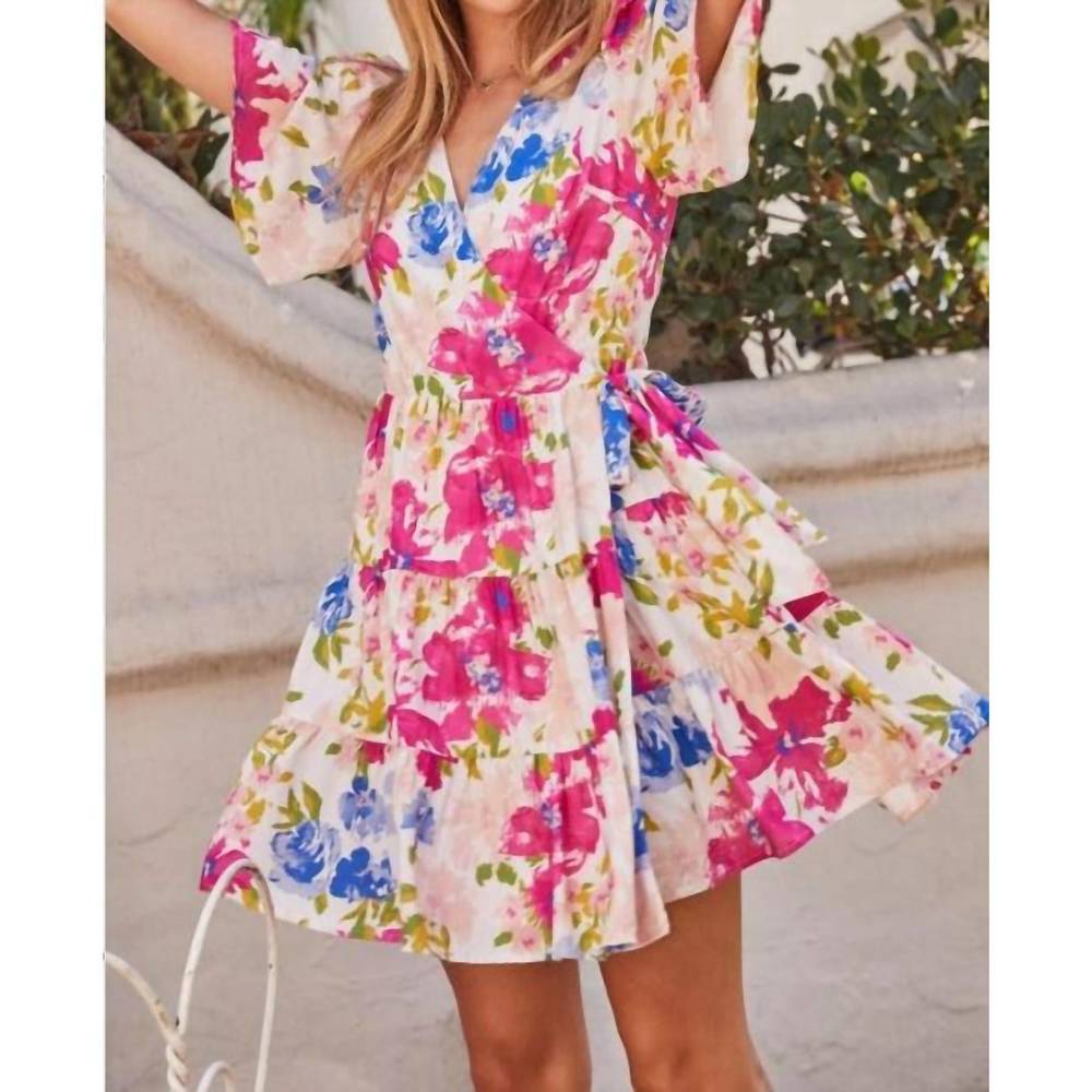 NEW SKIES ARE BLUE flower dress in floral white